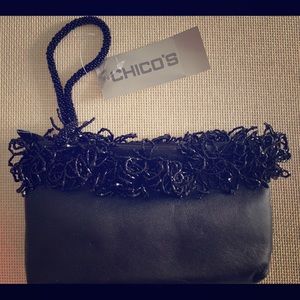 Black Chico’s Wristlet with Sequin